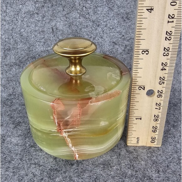 Onyx Green Salt Cellar, Pinch Bowl, Kitchen Pinch Pot, Salt & Pepper Cellars - Picture 5 of 8